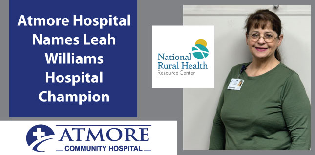 Atmore Community Hospital Announces Leah Williams as Community ChampionAtmore Community Hospital Announces Leah Williams as Community Champion